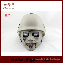 Militärische DC-13 Wüste taktische Metallgewebe Soldat Zombie Maske schwarz